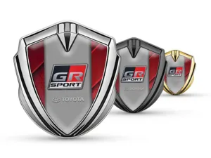 Toyota Emblem Silicon Badge Luxury Design Alloy Edge
